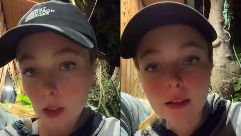 Captura - Tiktoker denuncia intento de robo de su celular en Santiago