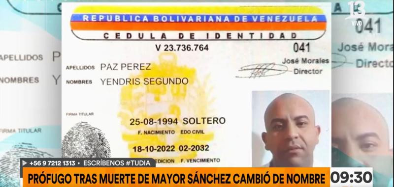T13 - Prófugo por homicidio del mayor Emmanuel Sánchez cambió su nombre