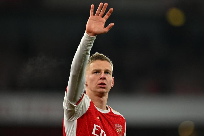 Zinchenko, jugador del Arsenal - AFP