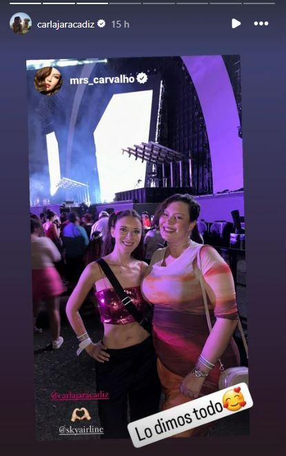 Instagram - Carla Jara compartió imágenes del concierto de Karol G en Brasil