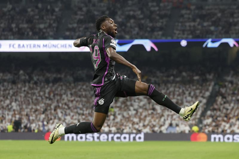 Alphonso Davies había marcado el 1-0 del Bayern - AFP