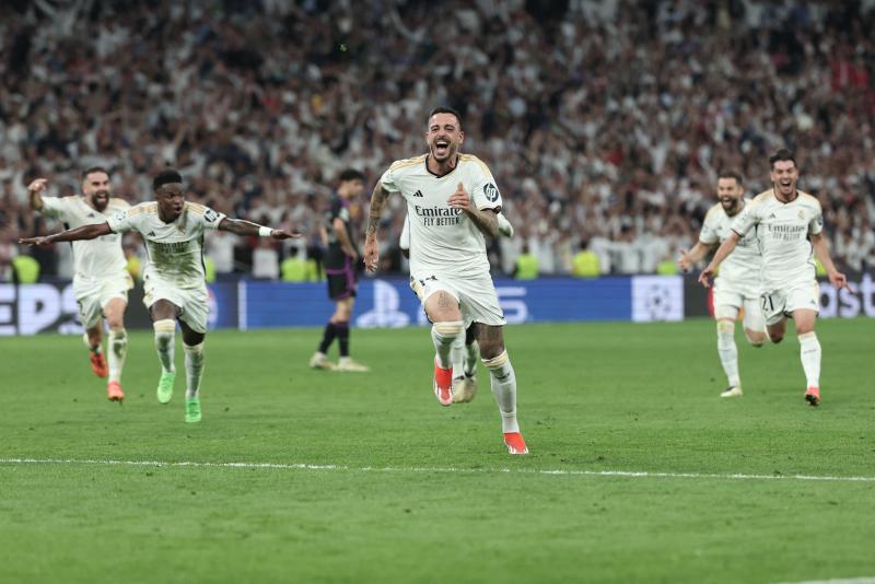 Joselu fue el gran héroe en la épica clasificación del Real Madrid a la final de la Champions League - AFP