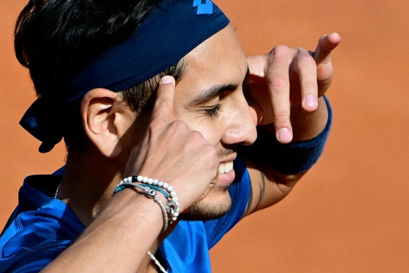 AFP - La ya clásica celebración de Alejandro Tabilo
