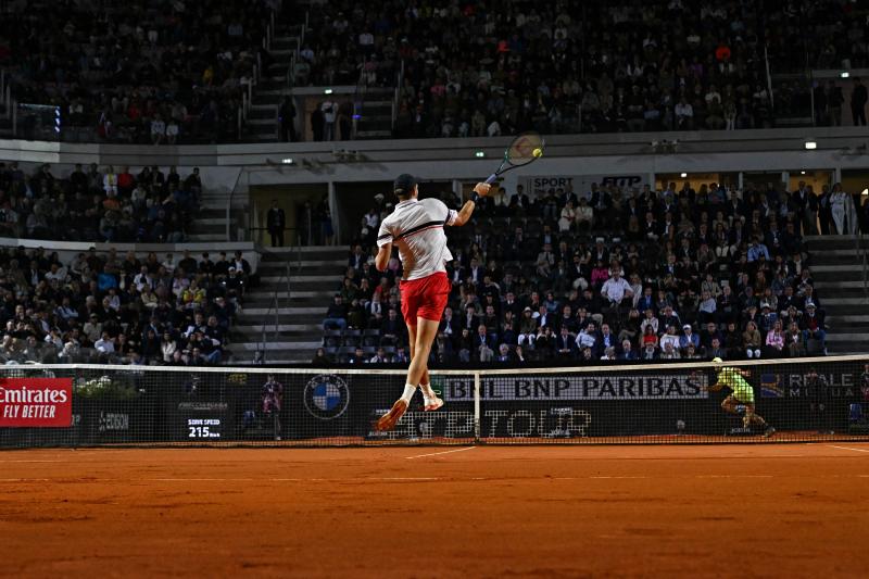 Nicolás Jarry derrotó en tres sets a Paul y llegó al último peldaño de Roma - AFP