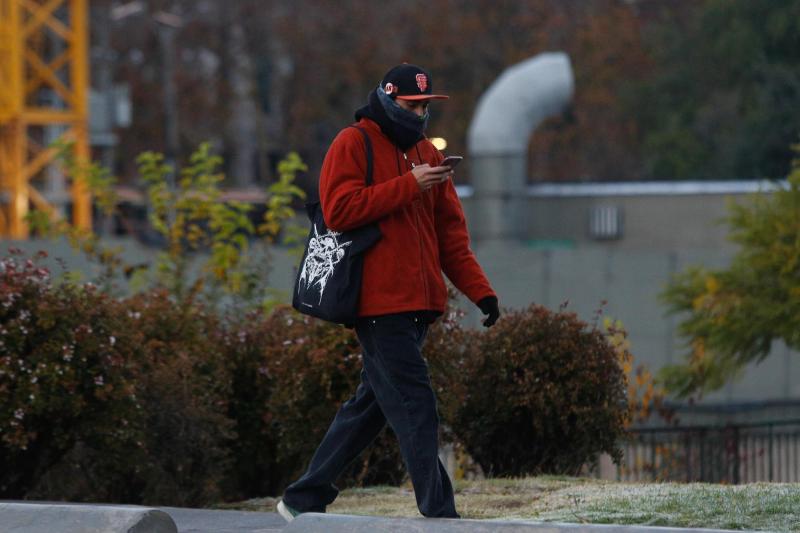 Bajas temperaturas en Santiago - Agencia Uno
