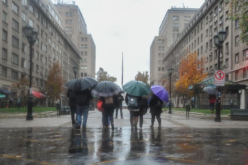 Se registraron intensas lluvias en la Región Metropolitana - Agencia Uno