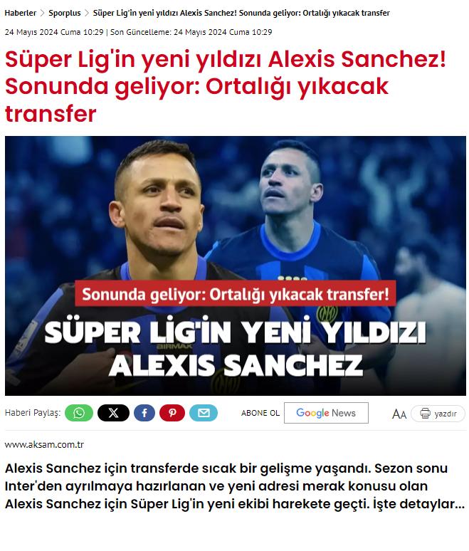 Aksam revela que un desconocido club quiere sí o sí a Alexis Sánchez