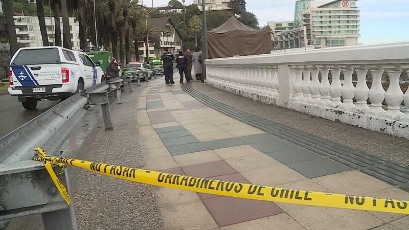 Cuerpo hallado en roqueríos de Viña del Mar