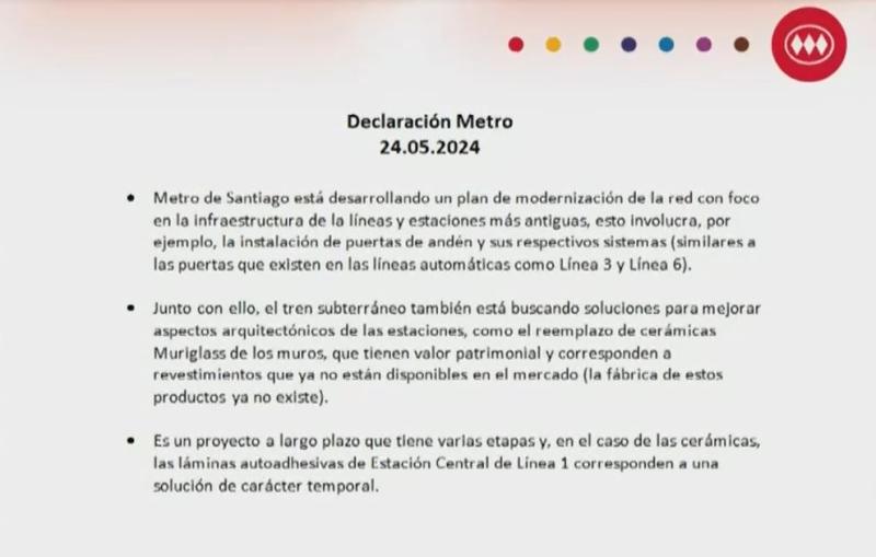 Denuncia de Metro