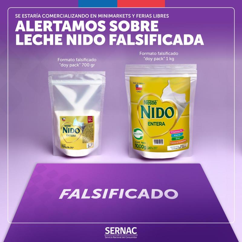 Sernac - Leche en polvo falsificada