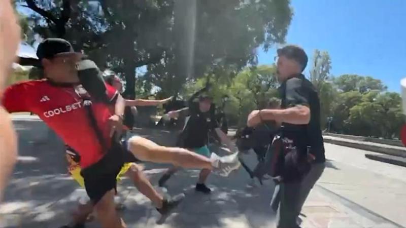 Hinchas chilenos en el extranjero