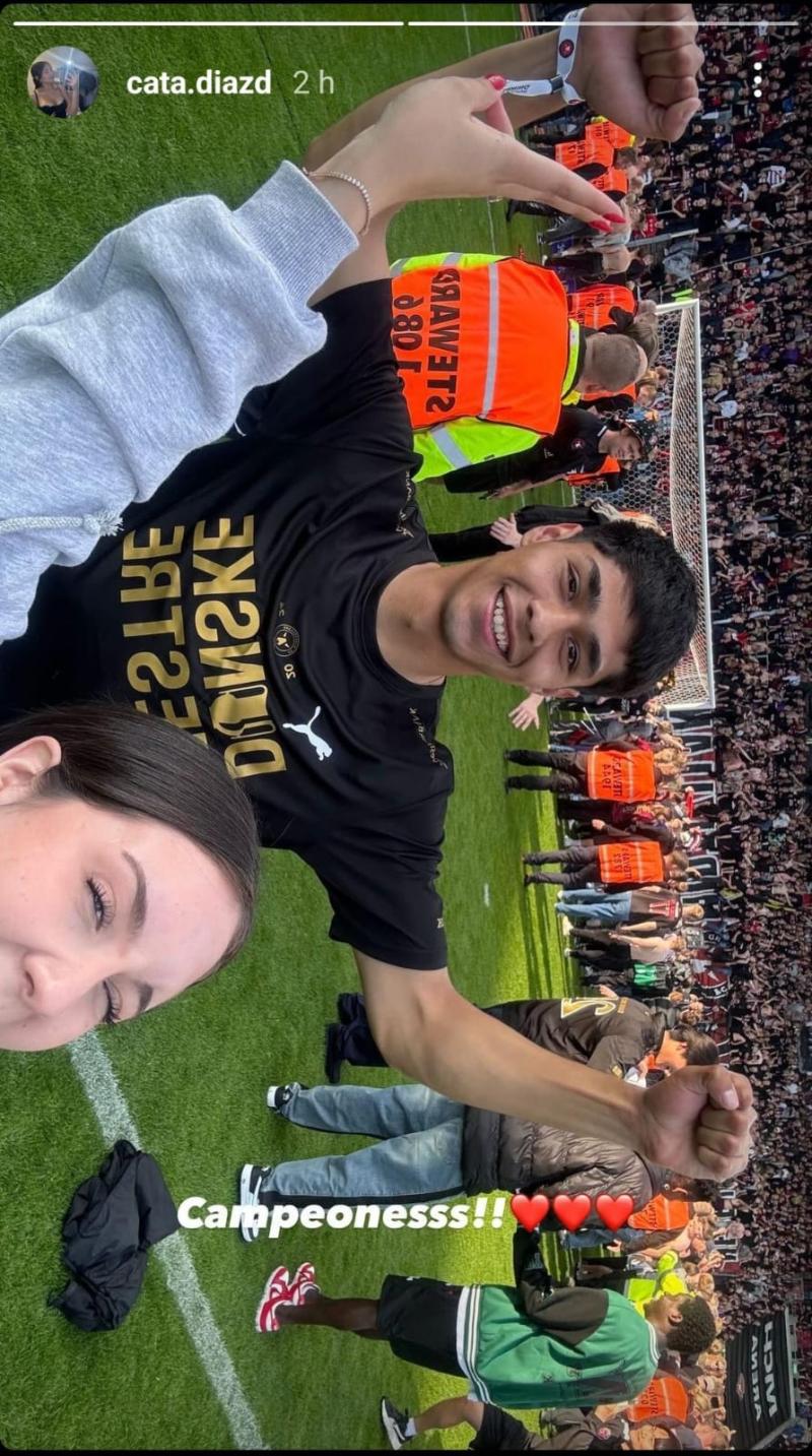 Catalina Díaz compartió el festejo de Darío Osorio en Dinamarca / Créditos: Instagram