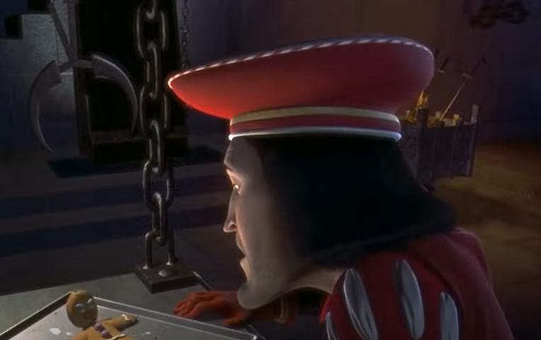 Lord Farquaad es el villano de Shrek 1 - Captura Rotten Tomatoes Classic Trailers