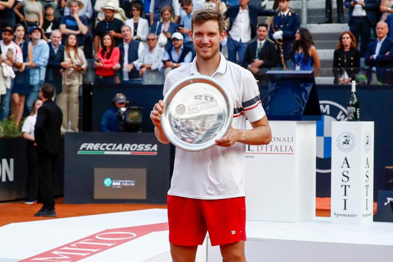 Nicolás Jarry cayó ante Alexander Zverev en la final del Masters 1000 de Roma 2024 - Crédito: Photosport.