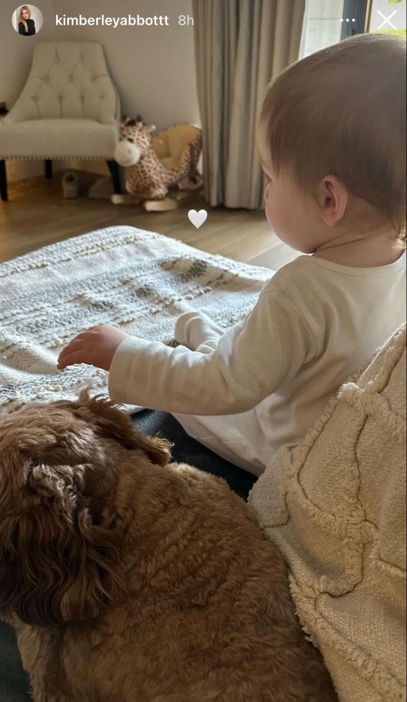 La hija del hijo de Ben Brereton que compartió Kimberley Abbott - Instagram