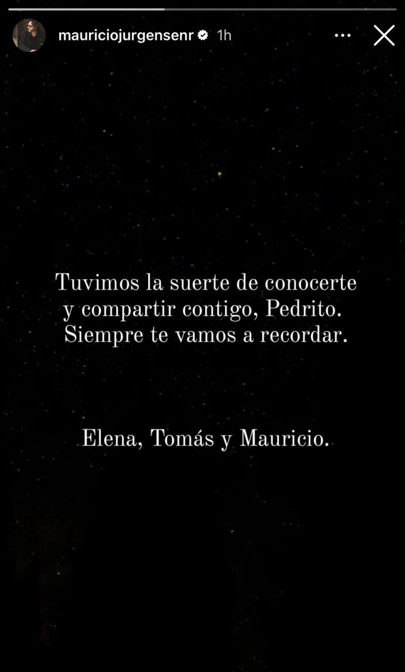 Instagram - Mauricio Jürgensen dedica mensaje a hijo de Mariana Derderián