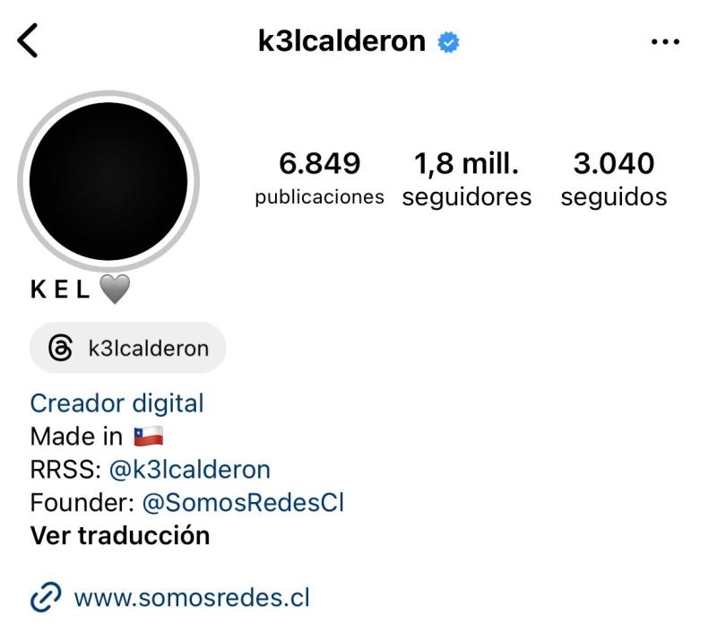 Instagram - Kel Calderón lamenta muerte de Claudio Iturra