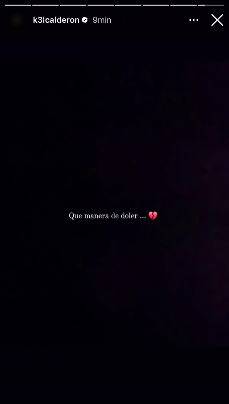 Instagram - Mensaje de Kel Calderón a Claudio Iturra