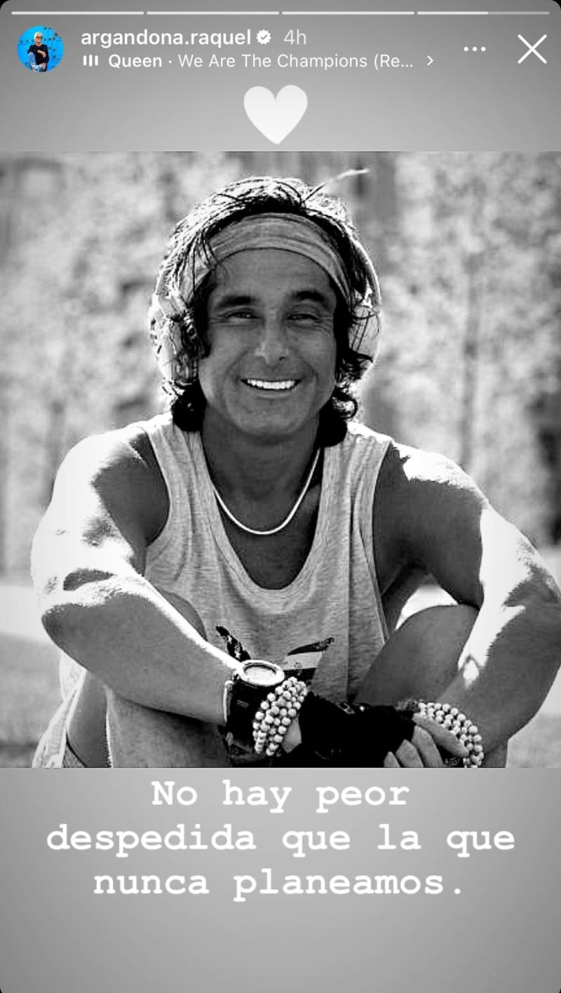 Instagram - Mensaje de Raquel Argandoña a Claudio Iturra