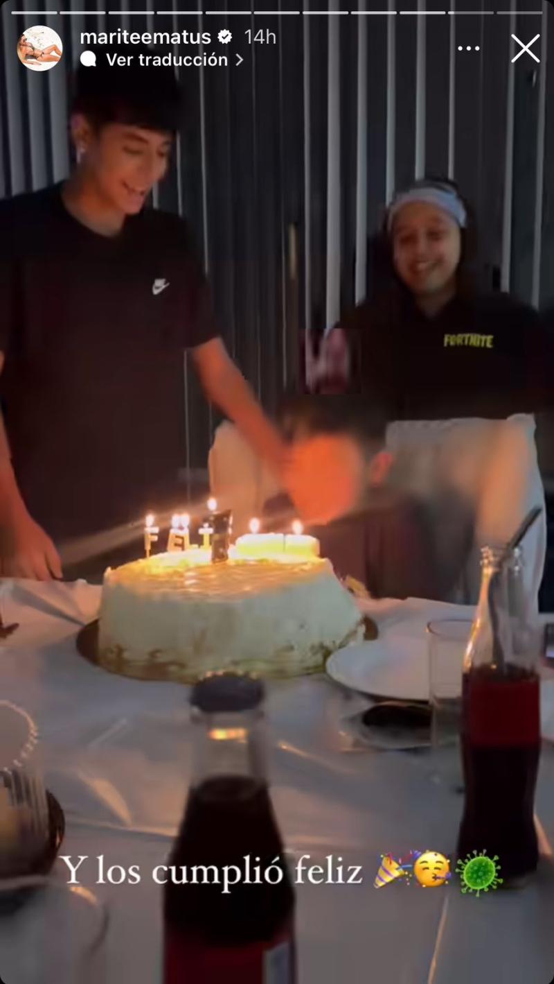 Instagram - Hijo de Marité Matus y Arturo Vidal celebrando su cumpleaños