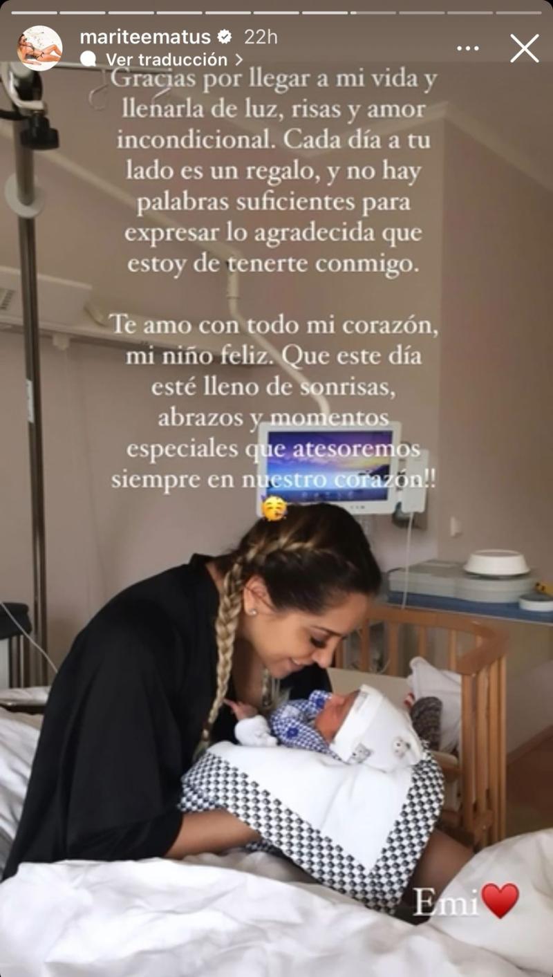 Instagram - Marité Matus y su hijo Emiliano