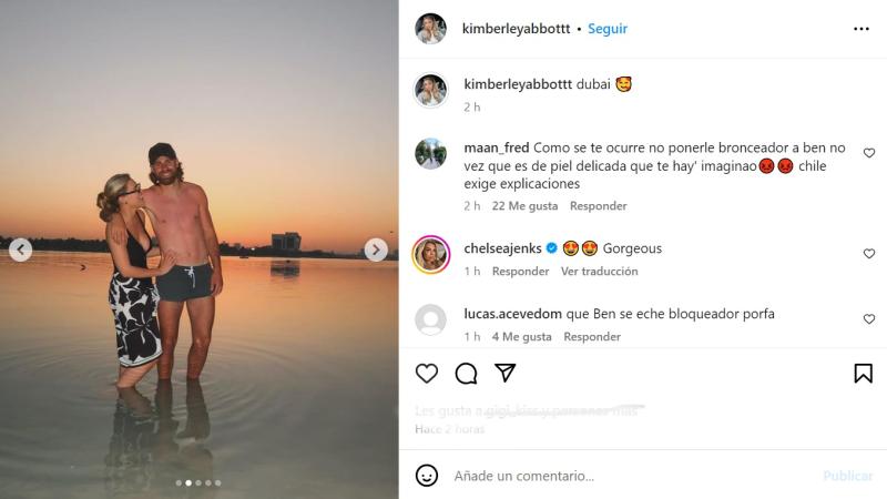 Las vacaciones de Ben Brereton en Dubai - Crédito: Instagram