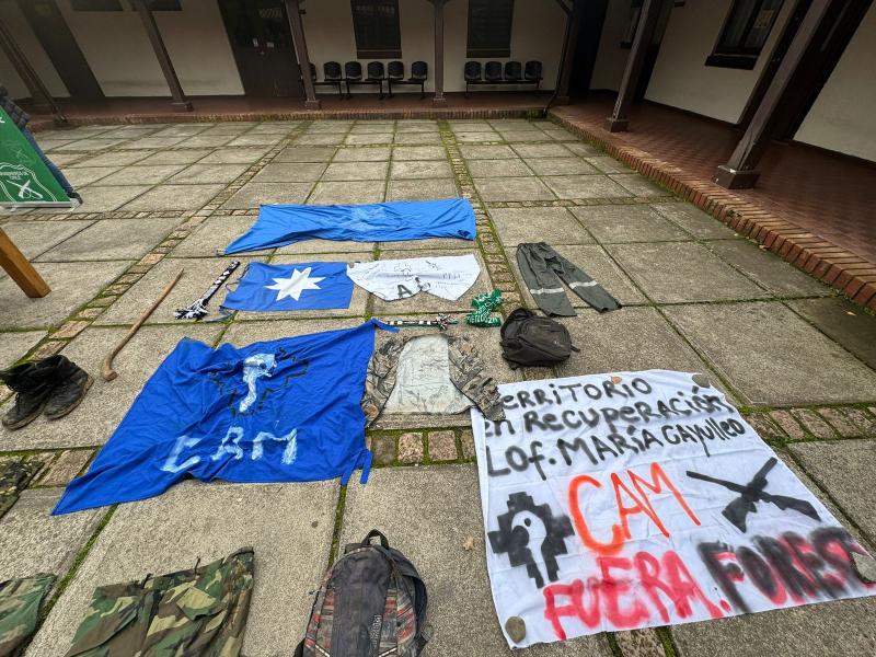 Hasta una ballesta: descubren matadero clandestino con armas y munición en Angol