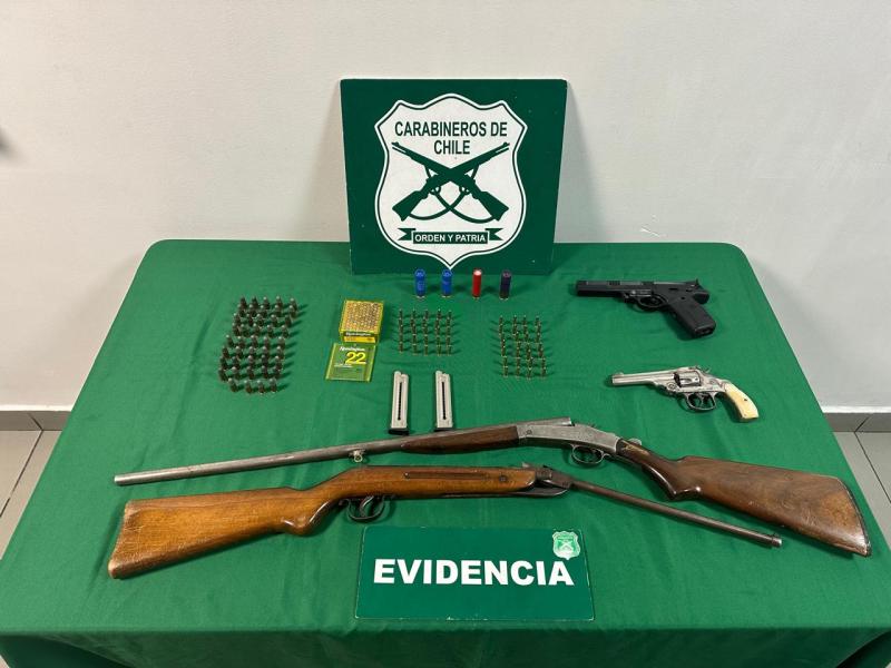 Cedida - Armas de fuego en domicilio de Concepción