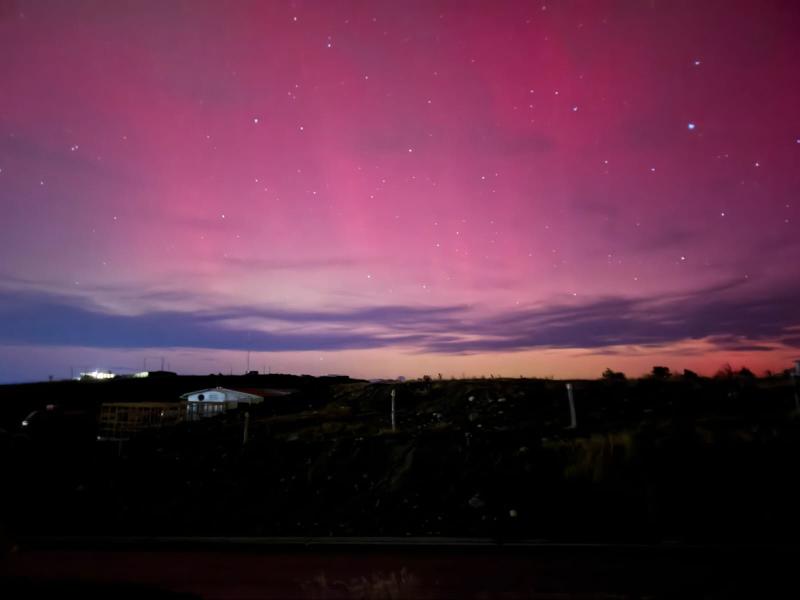 X - @Th3Olbap_ - Aurora Austral desde Punta Arenas