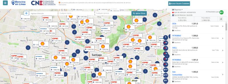 Alza en las bencinas: ¿dónde encontrar las bencineras más baratas de Santiago?