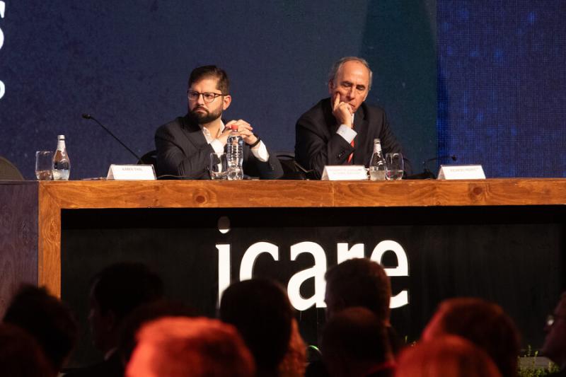 Agencia Uno - Presidente Boric y líder de la CPC