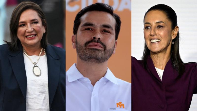 Gálvez, Álvarez y Sheinbaum, los candidatos en las presidenciales de México - AFP
