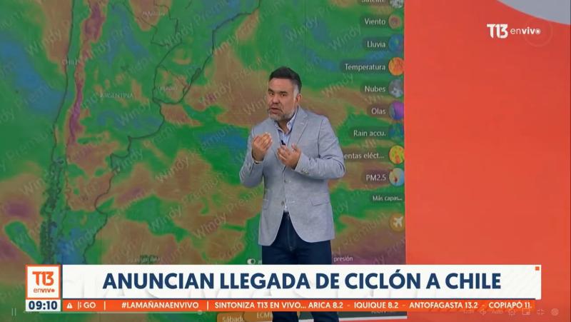 T13 - Gianfranco Marcone da detalles del ciclón que llegará a Chile