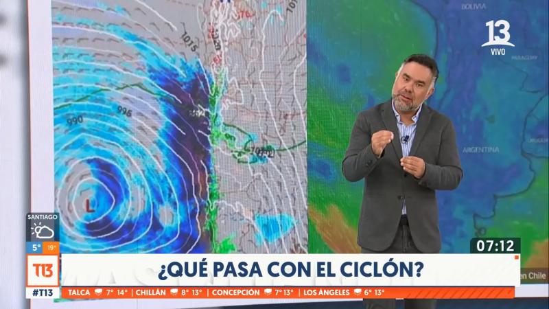 T13 AM - Gianfranco Marcone habla del ciclón que llega a Chile
