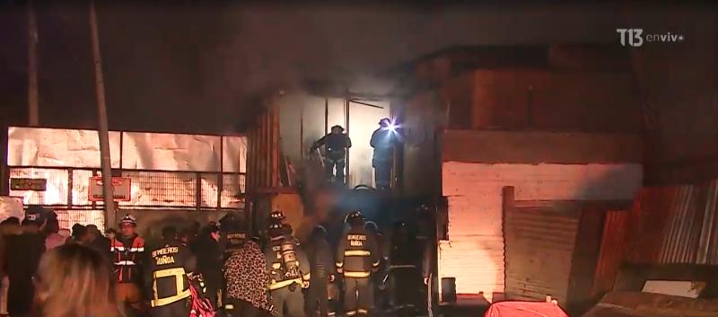 Incendio afectó 'Toma Dignidad' en La Florida