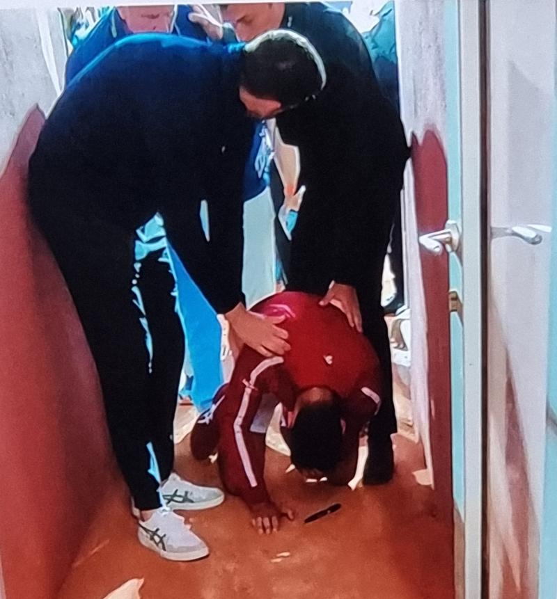 Novak Djokovic quedó herido tras recibir un proyectil - Créditos: X