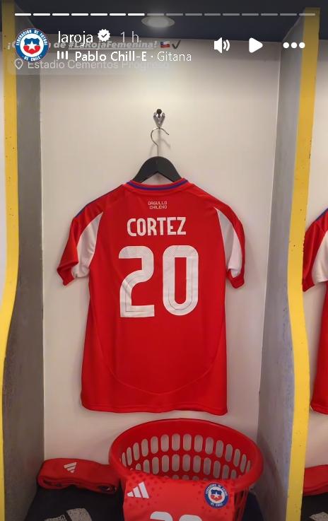 Millaray Cortés jugará con un error en su camiseta en la Roja femenina - Créditos: Captura