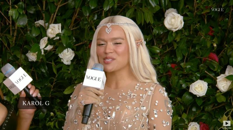 Youtube Vogue (captura) - Karol G en la MET Gala 2024