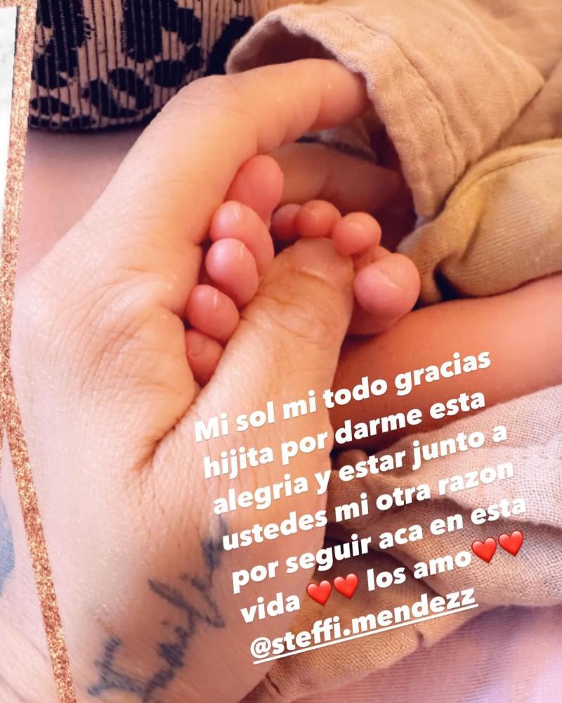 Instagram - Madre de Steffi Méndez con su nieto o nieta