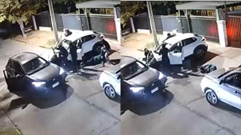 Violento portonazo a hombre en situación de discapacidad - T13