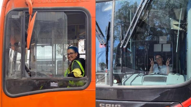 Redes sociales - Joven dejó su profesión de matrona para conducir buses
