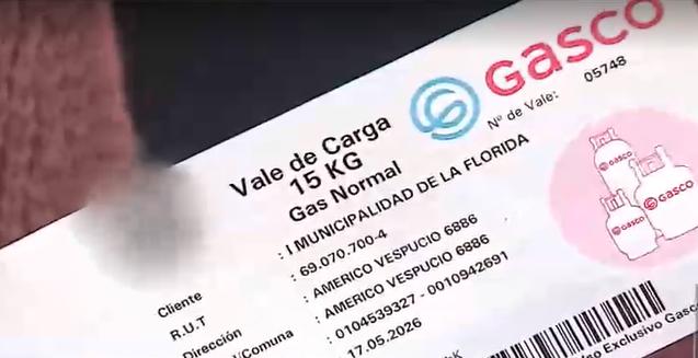 Vales de gas La Florida - T13