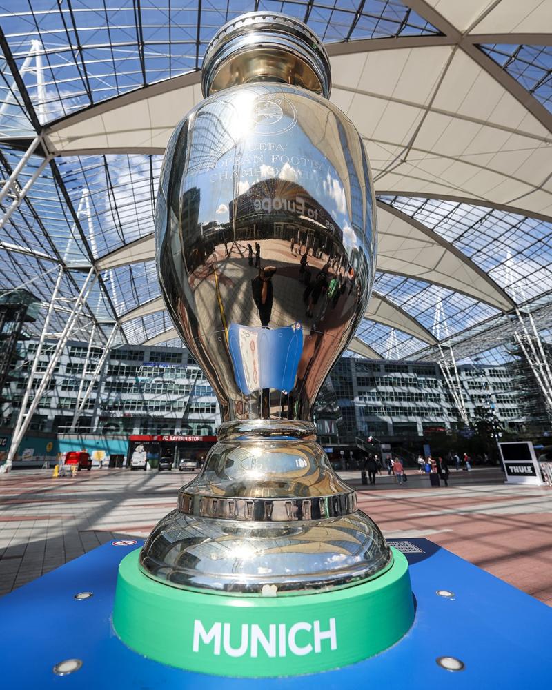 El trofeo de la Eurocopa 2024. Crédito: UEFA EURO.