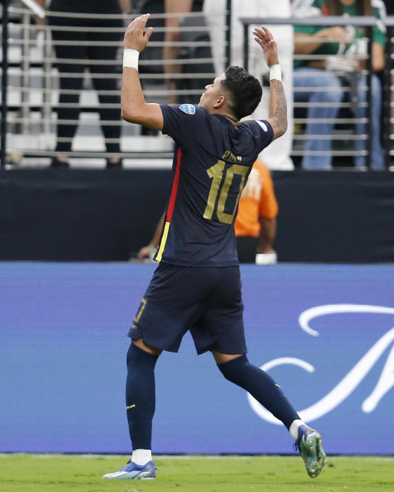 Kendry Paéz y su celebración de gol con Ecuador. Crédito: Copa América.