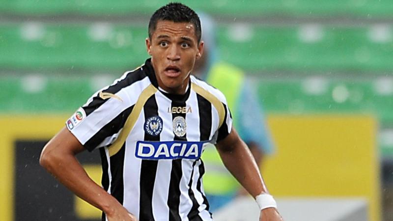 Alexis Sánchez en el Udinese. Crédito: LaPresse.