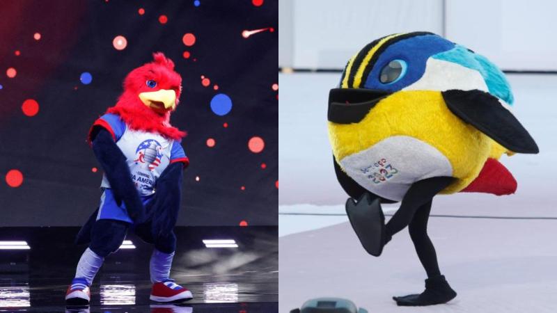 AFP y Agencia Uno - Mascotas de Copa América y Santiago 2023