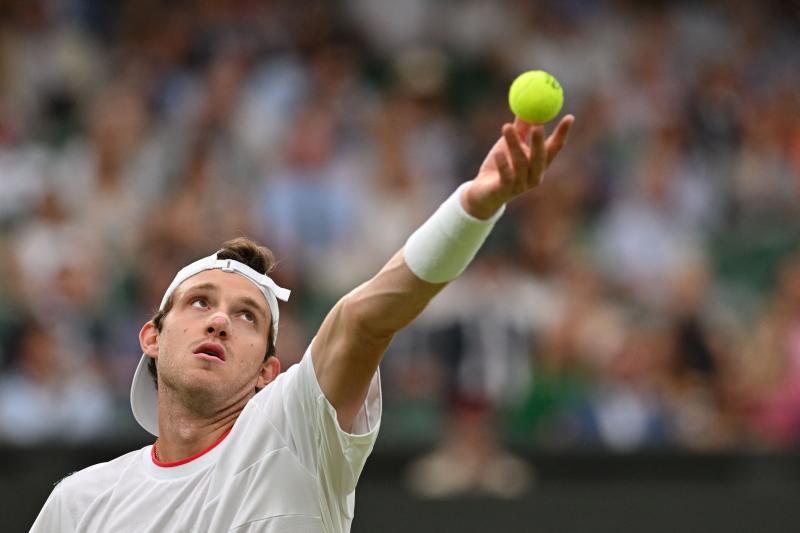 Nicolás Jarry tendrá un duro escollo en la primera ronda de Wimbledon 2024 - Crédito: AFP
