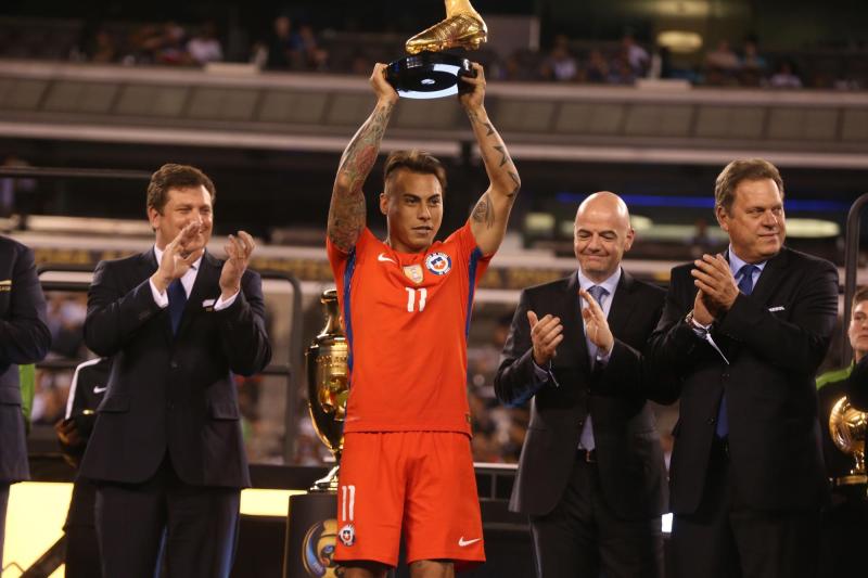 Agencia Uno - Eduardo Vargas, máximo anotador exclusivo de la Copa América Centenario