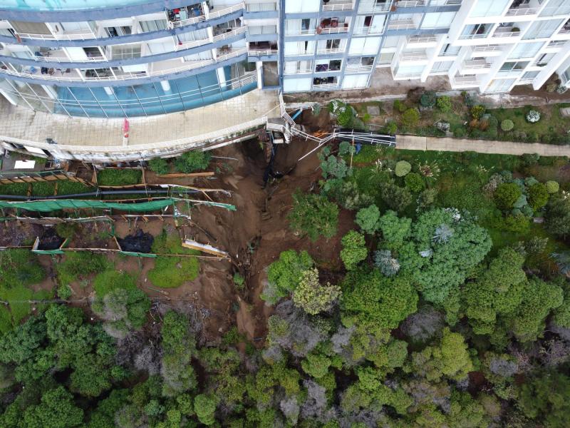 Aton - Socavón en Reñaca, vista aérea