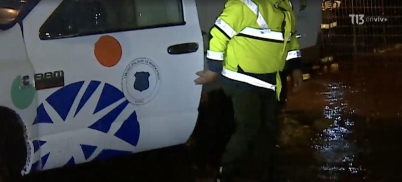 El sistema frontal incluso afectaría a la zona urbana de la comuna de María Pinto, en Melipilla, Región Metropolitana.